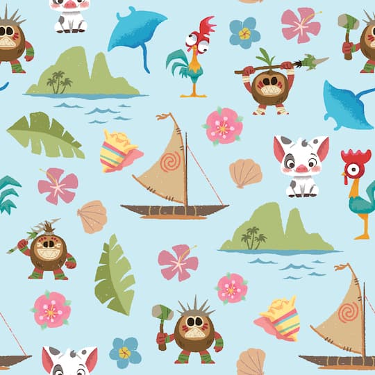 Springs Creative Moana's Friends Cotton Fabric